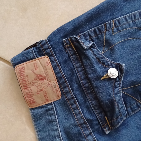 True Religion Billy bootcut mens jeans dark wash 38 29 - Picture 12 of 15